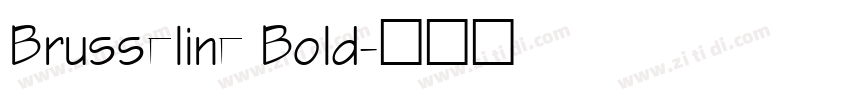 Brusseline Bold字体转换